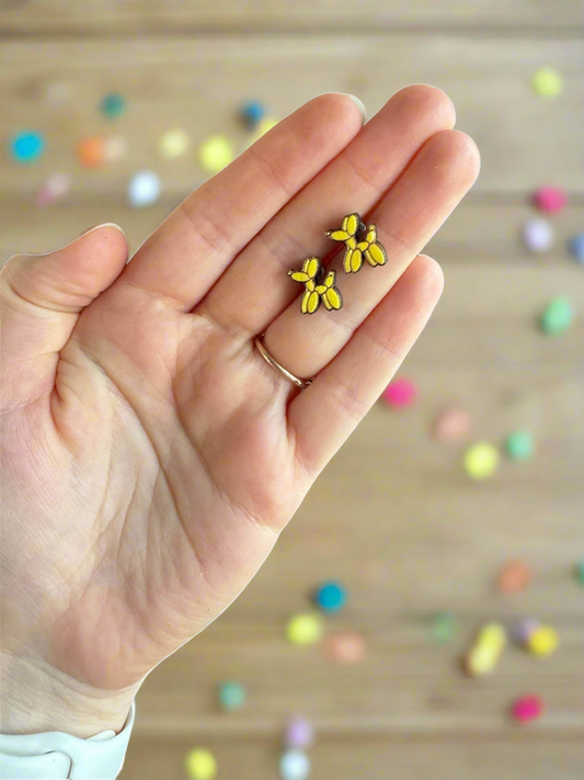 Balloon Doggo -Wooden Earring Stud