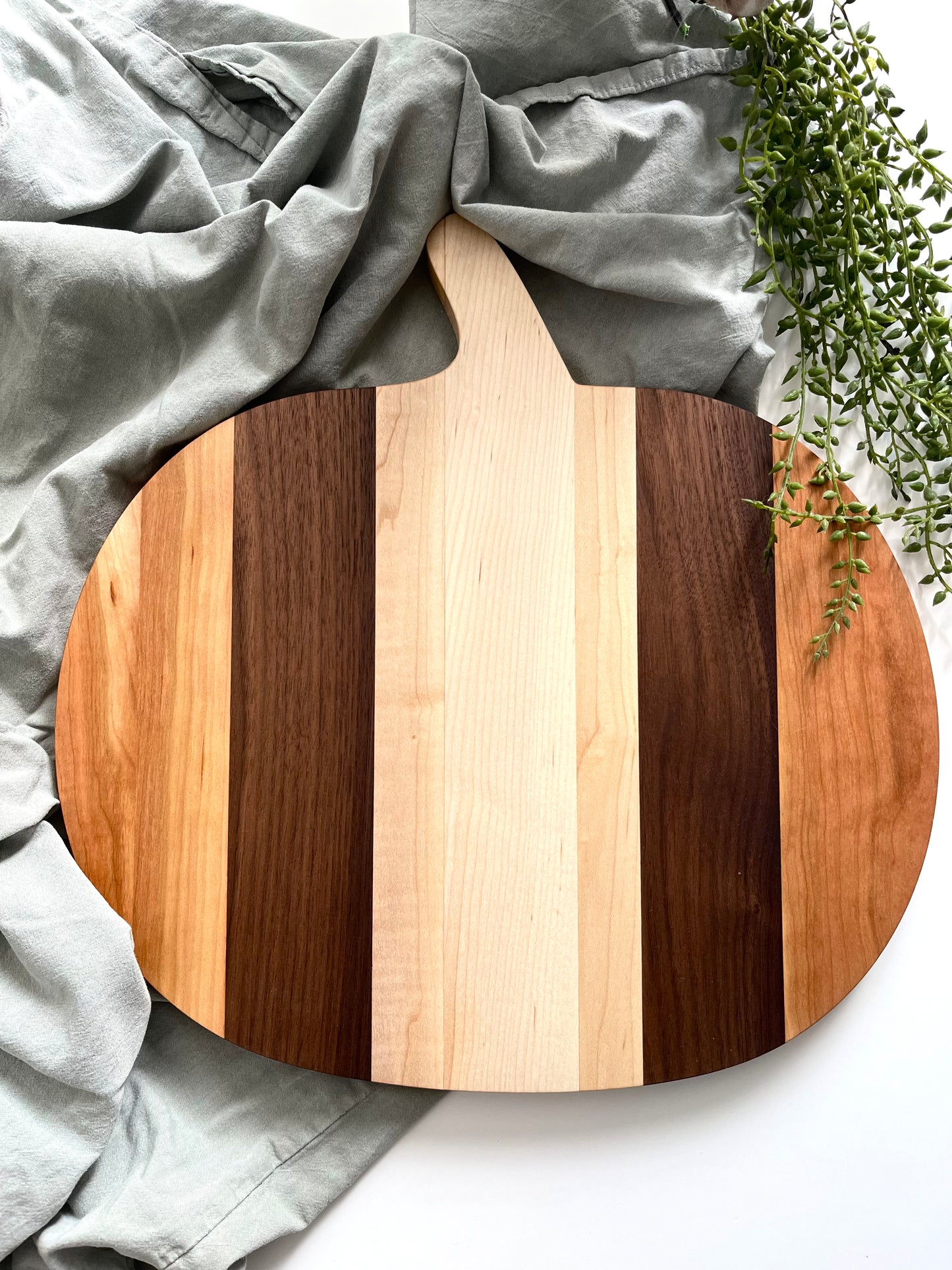 Wooden Pumpkin Charcuterie Board