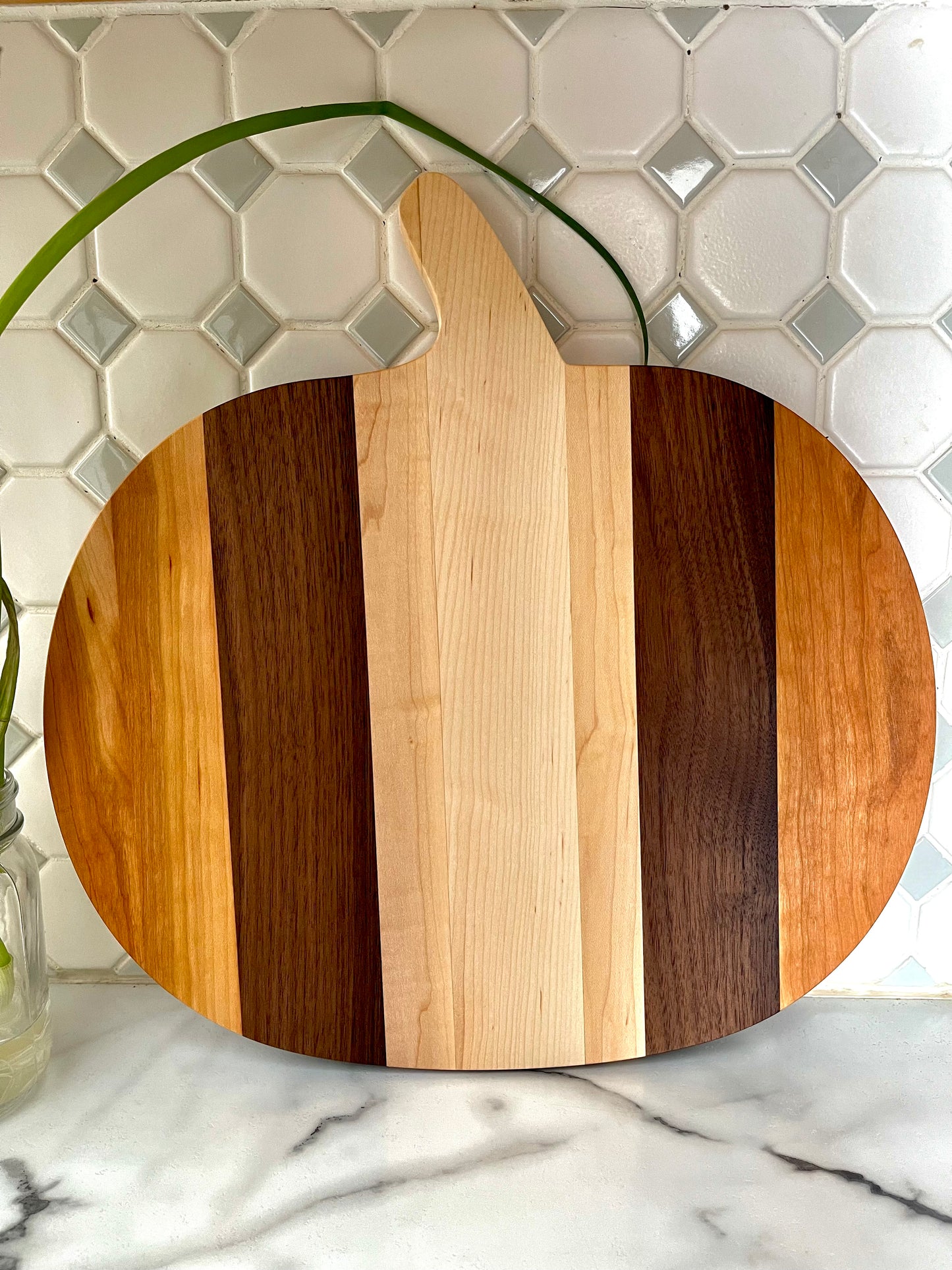 Wooden Pumpkin Charcuterie Board