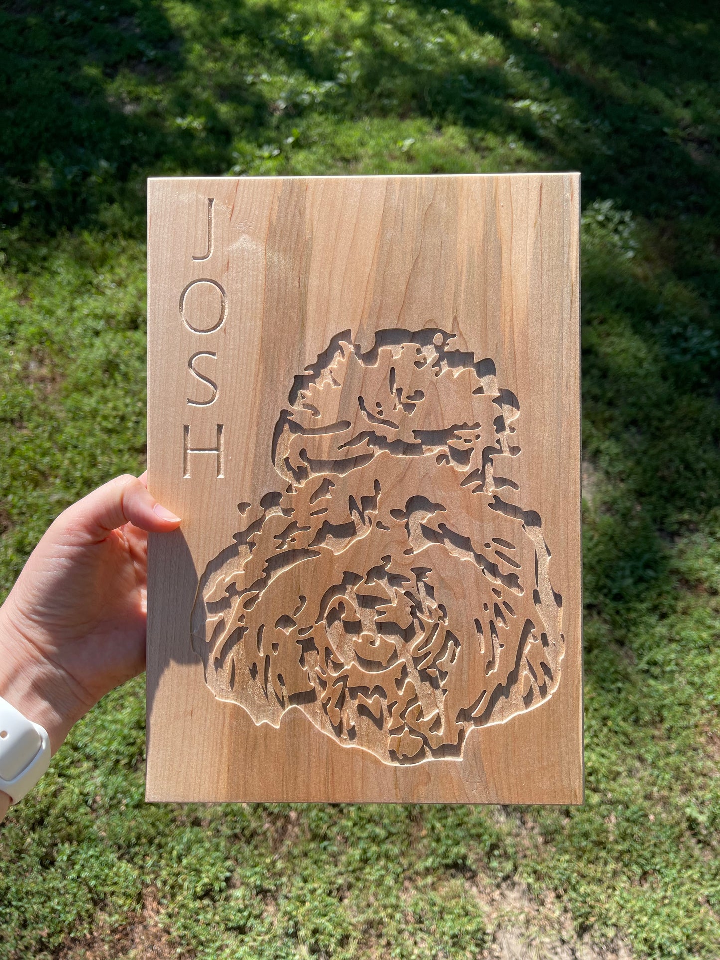 Wooden Custom Pet Portrait