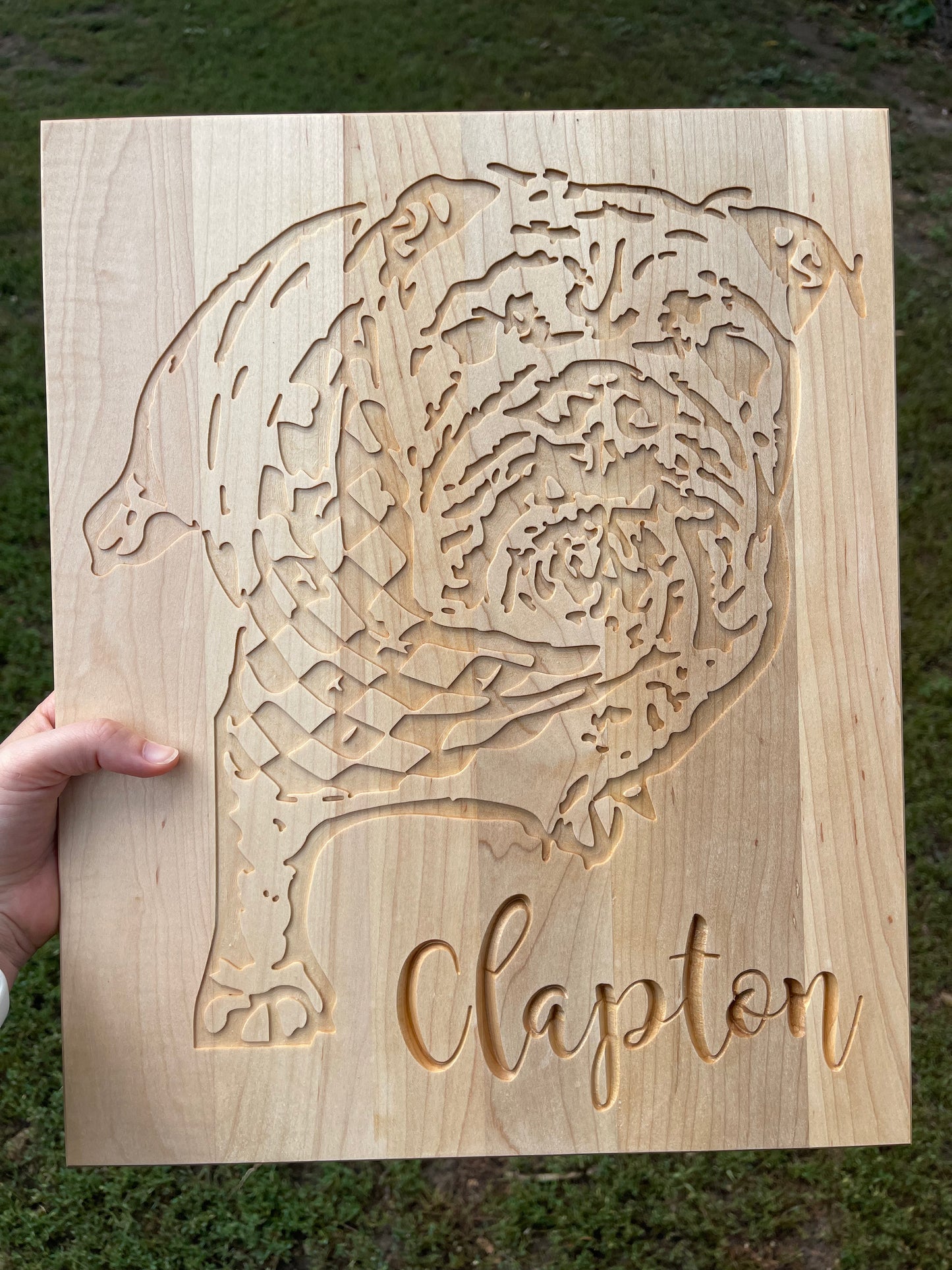 Wooden Custom Pet Portrait