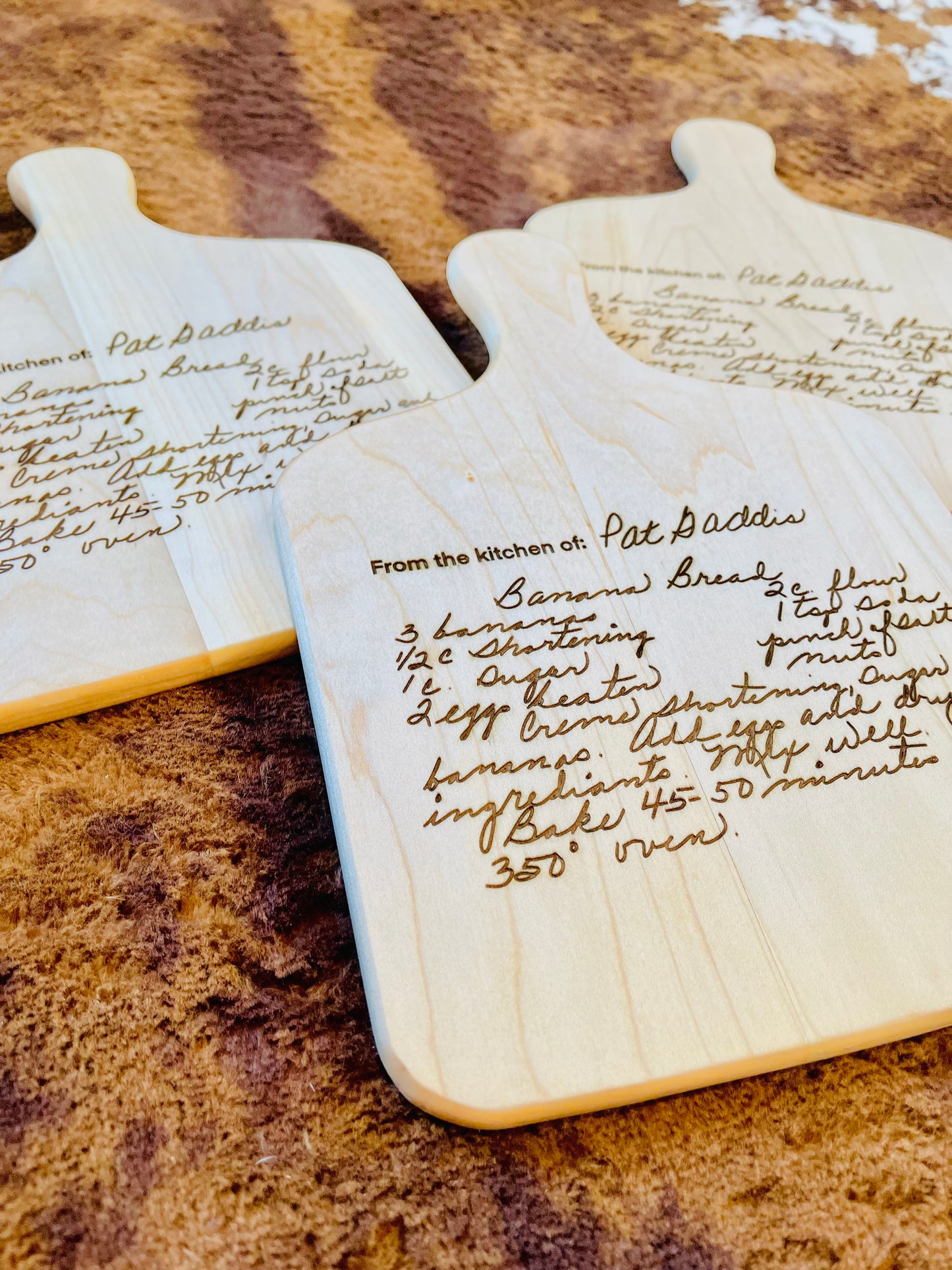 Handwritten Recipe Board