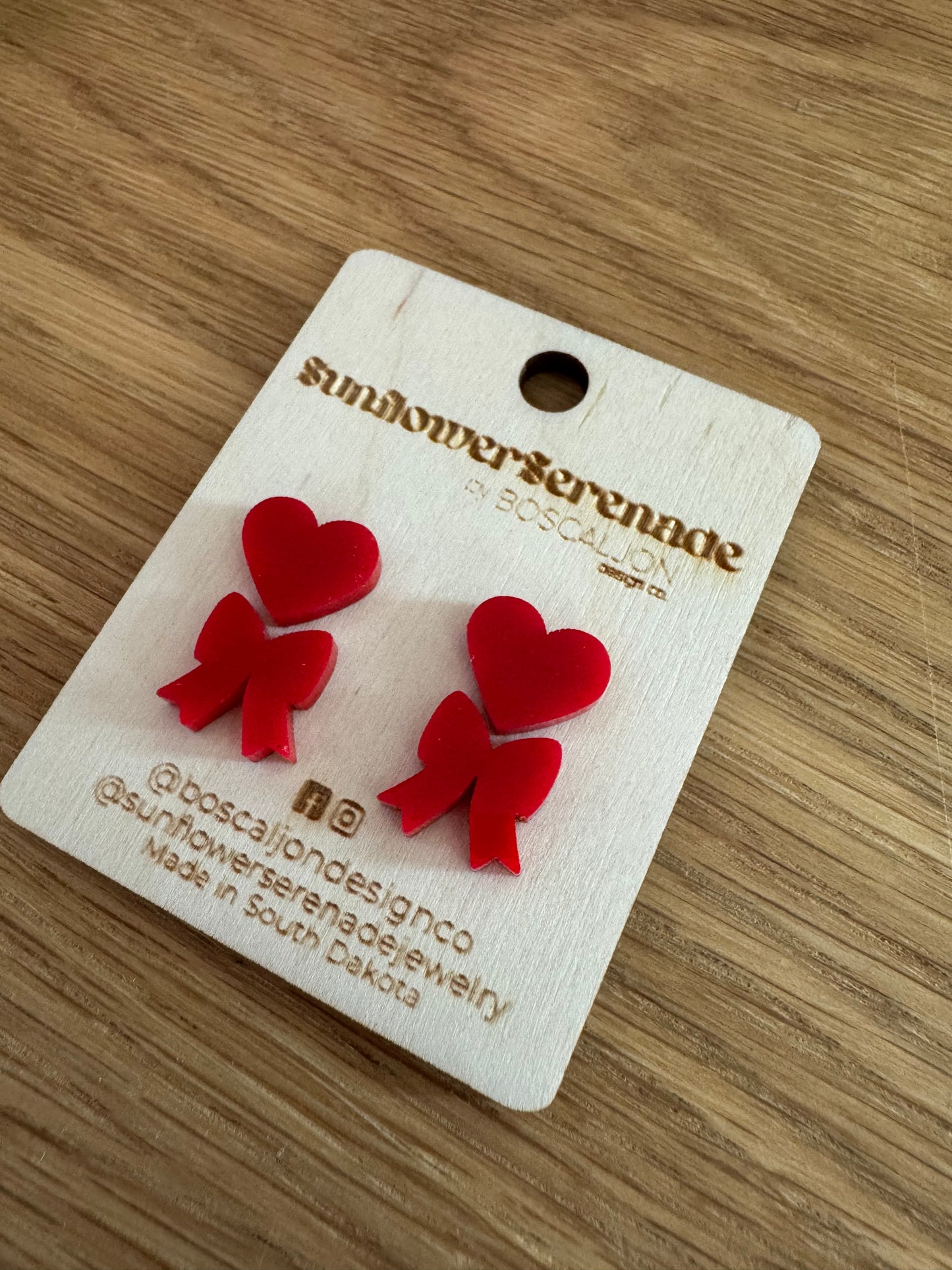 Valentines Acrylic Earrings