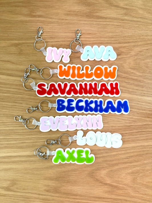 Custom Acrylic Name Keychains