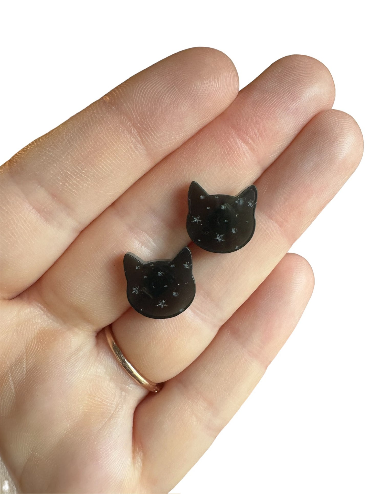 Luna Cat - Acrylic Stud Earrings