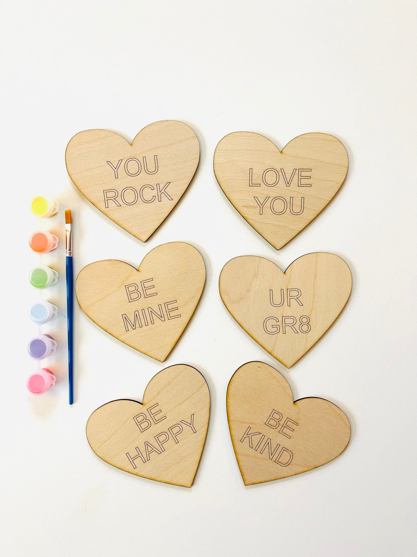 DIY Valentine’s Day Hearts Paint Kit