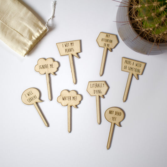 Wooden Plant Markers (8 pack)