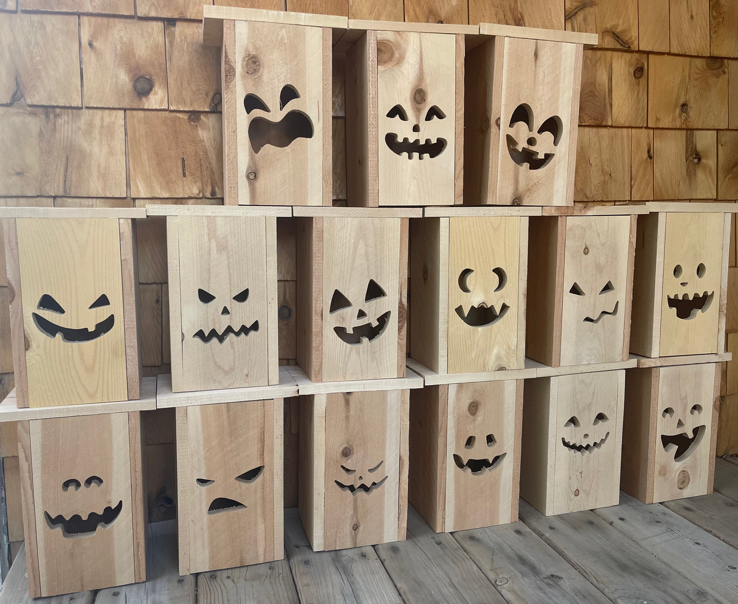 Cedar Jack O'Lanterns